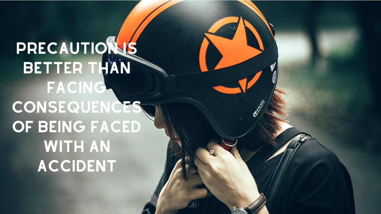 wearing helmet is a crucial road safety factor 