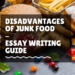 disadvantages of junk food essay