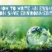 How to Write a Save Environment Essay
