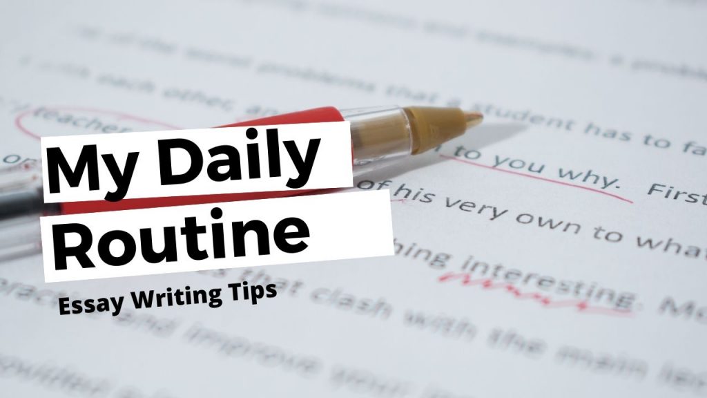 write an essay about daily routine you should