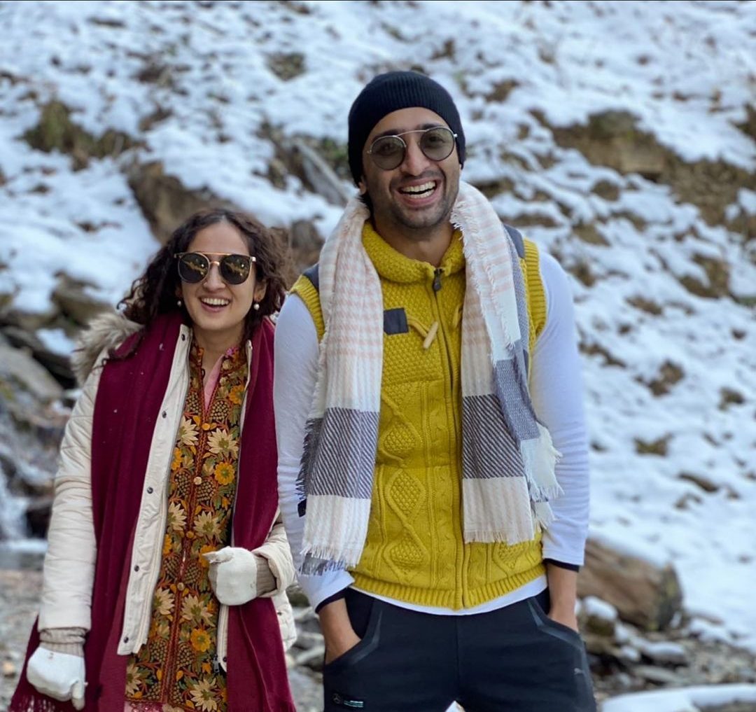 Ruchika Kapoor and Shaheer Shekh in Kashmir