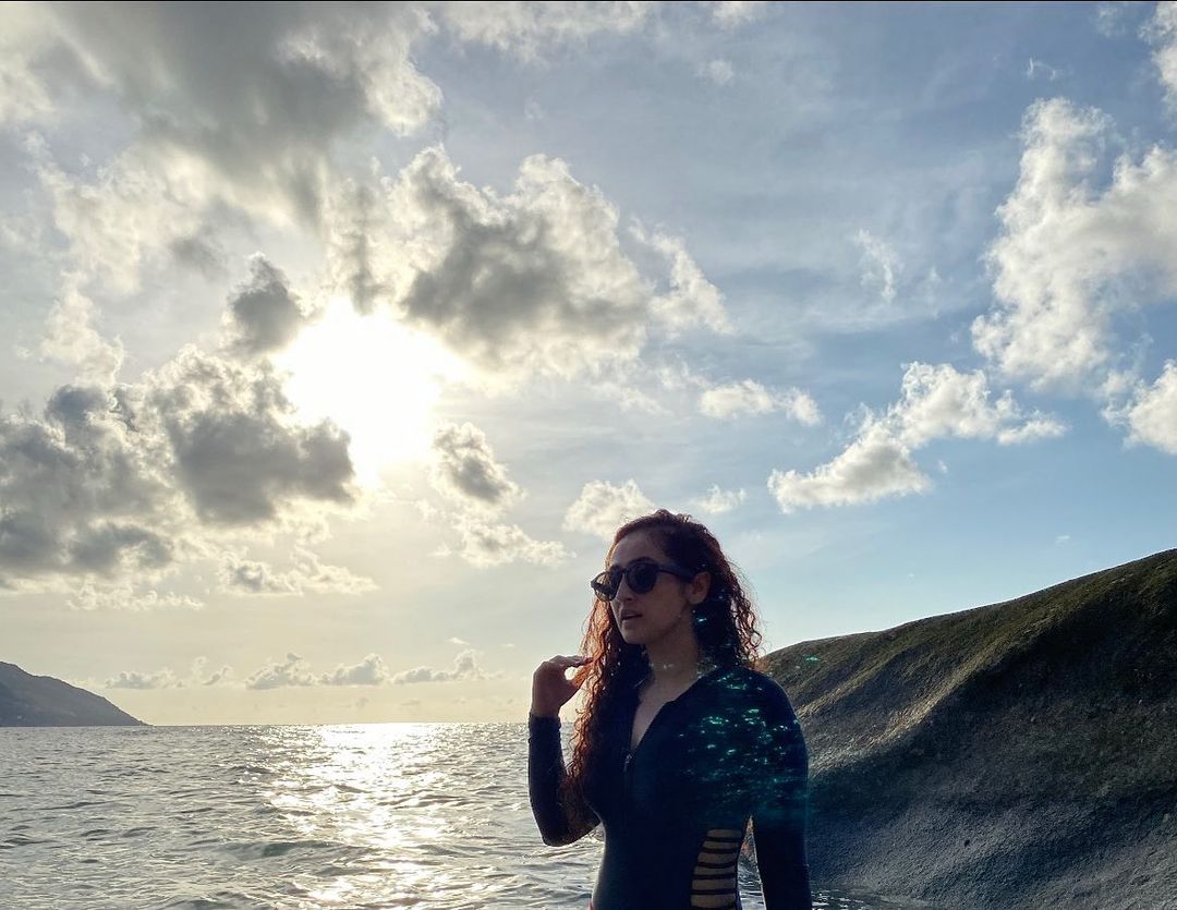 Ruchika Kapoor Enjoying holiday in marine area