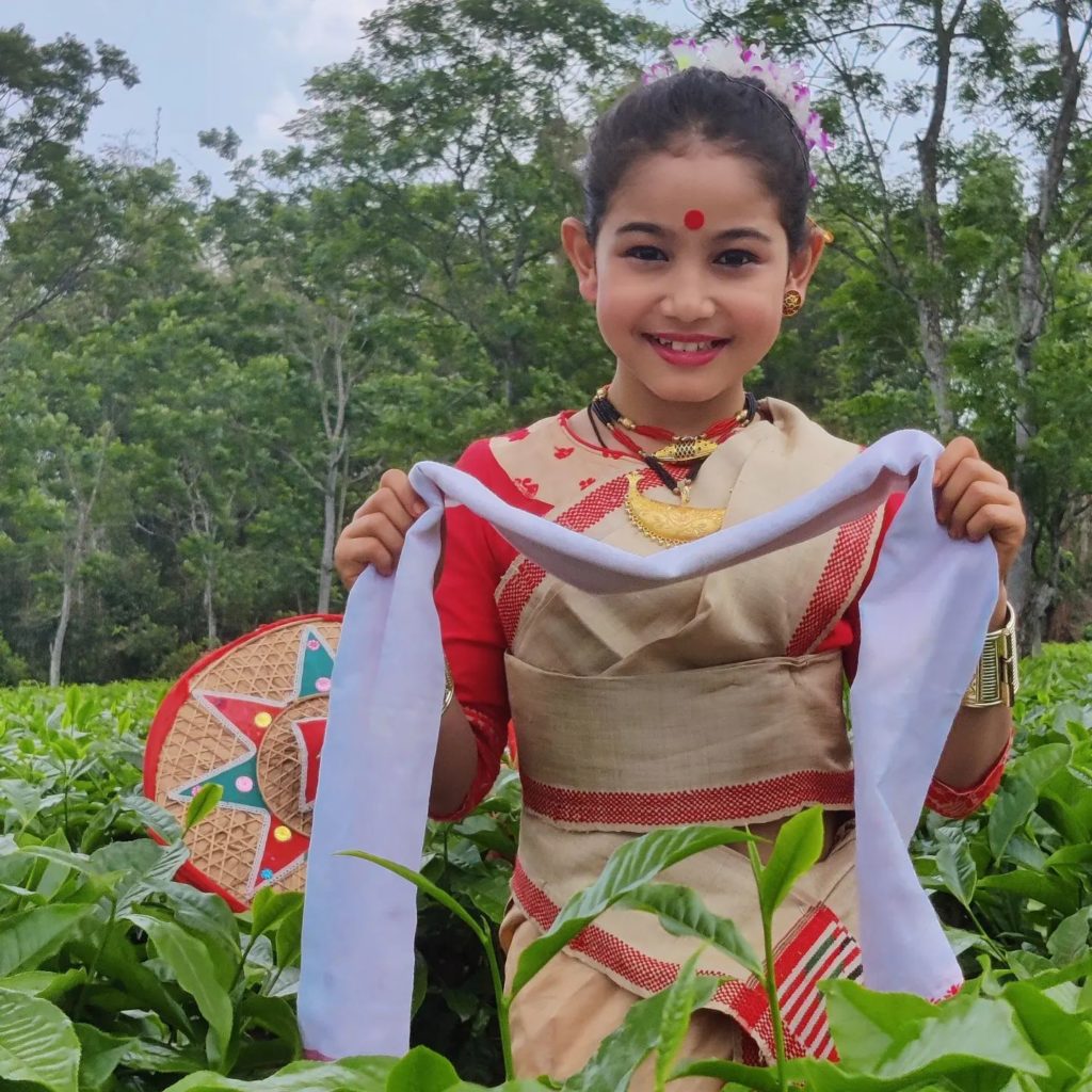 Gogoi in Bihu dress