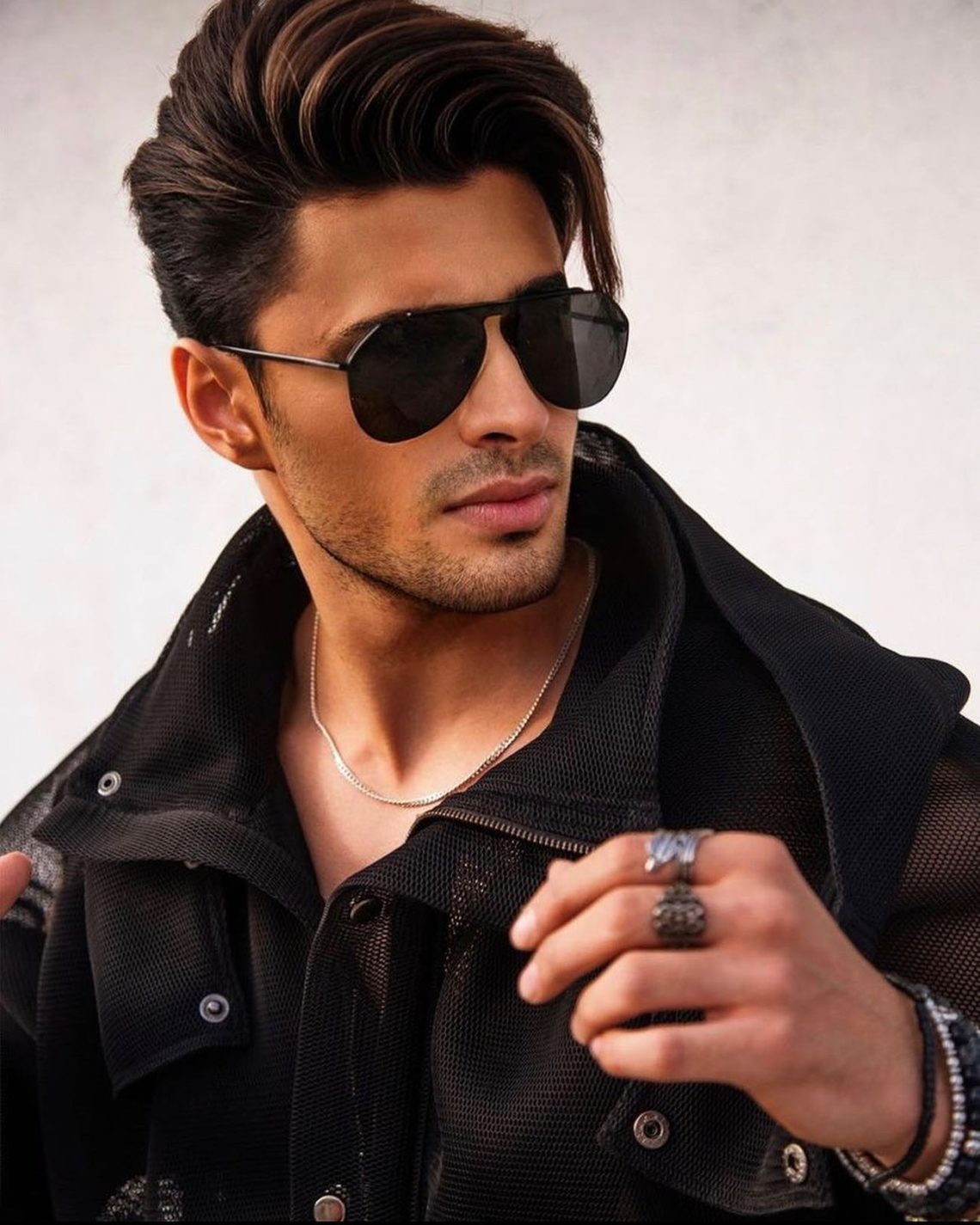 His picture in sunglasses