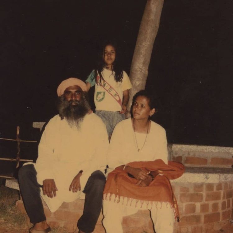 Radhe with Family as a child