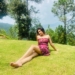 Bagga sitting in a hill park