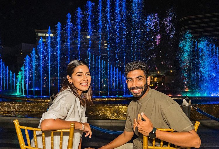 She with her Husband Jasprit Bumrah