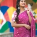 wearing pink saree