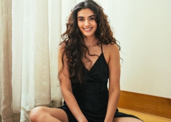 Kaushik in black dress