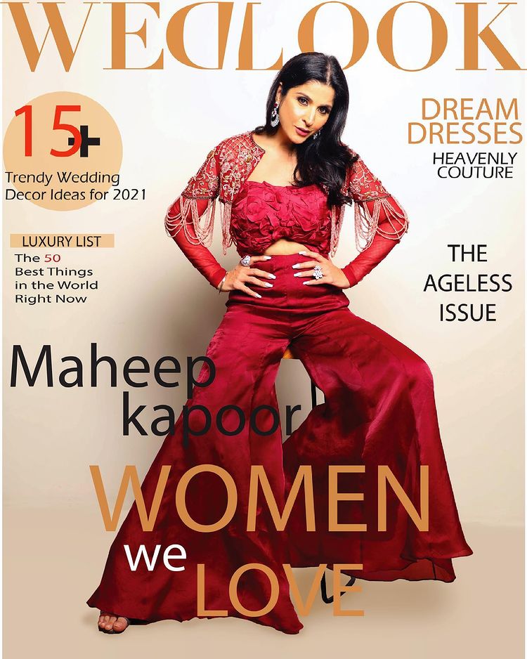maheep kapoor on wedlook Magazine Cover