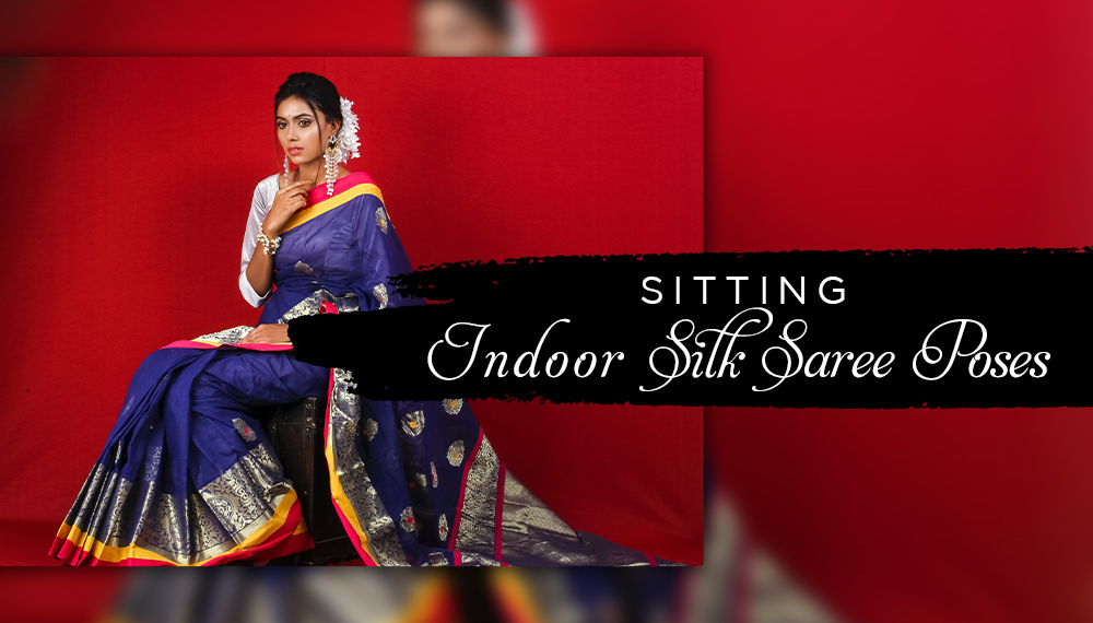 simple saree poses for photoshoot