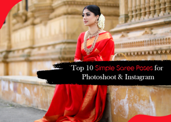 simple saree poses for photoshoot