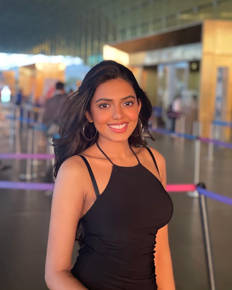 Shivani Rajashekar in black dress