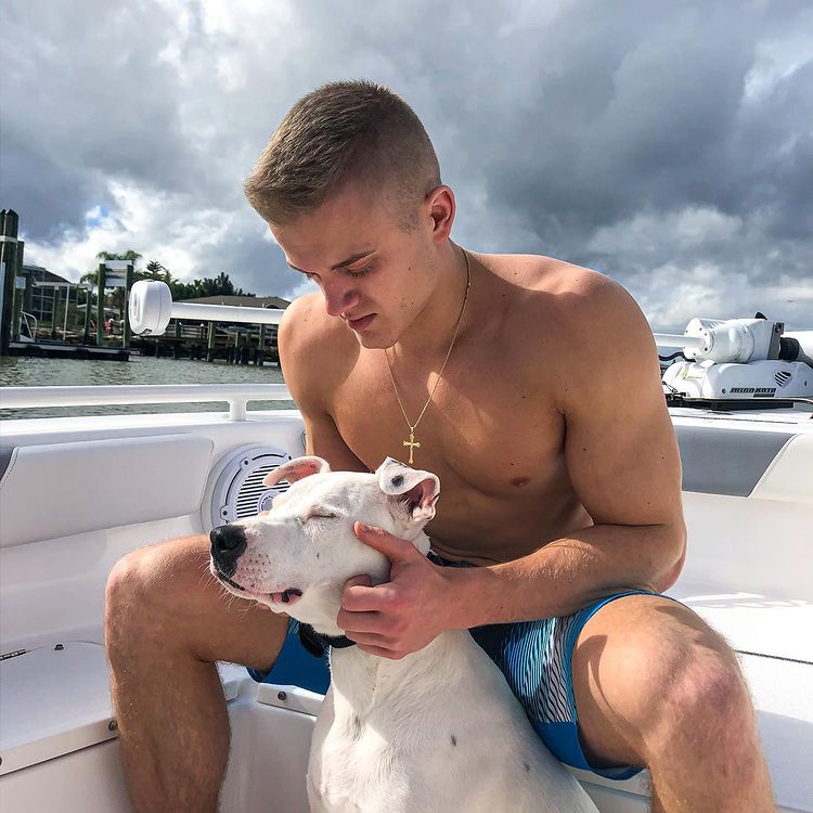 Joe with a Dog