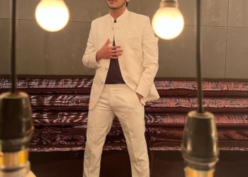 Purav Jha in White Suit