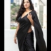 Vishnu Priya in black saree