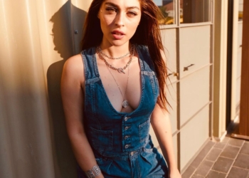 Cerme in blue jumpsuit