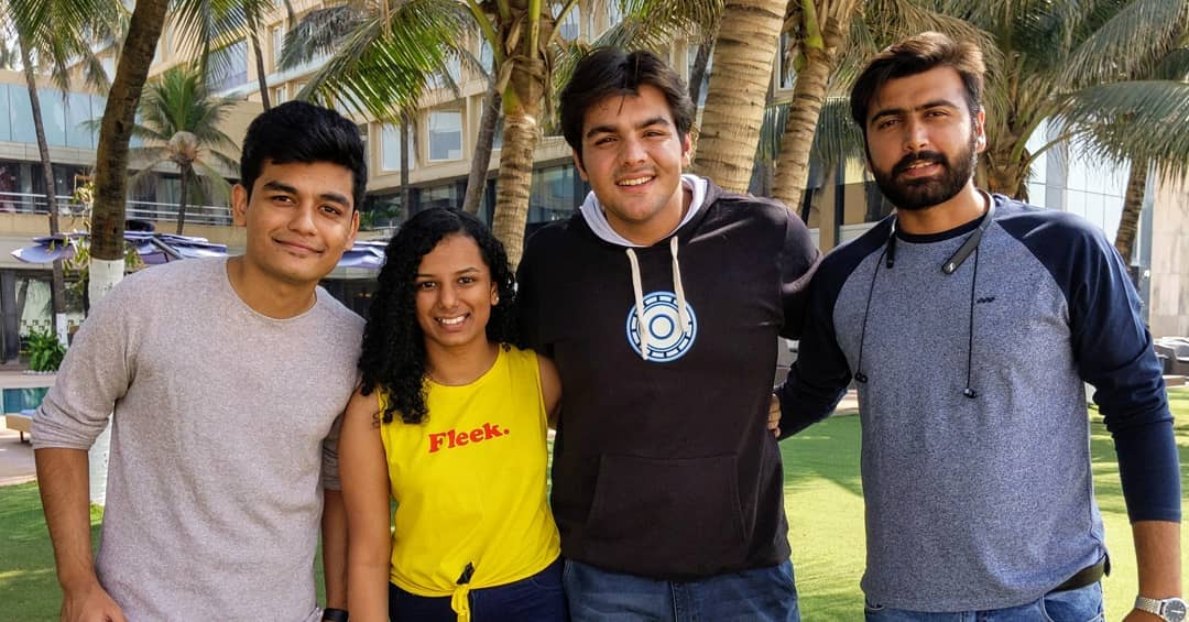 Abhyudaya with his friend Gautami and Ashish Chanchalani. 