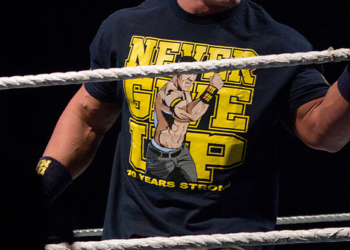 Cena inside the wrestling ring