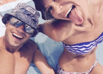 Natalie Wihongi with her boyfriend