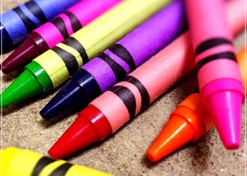 Multiple colored crayons