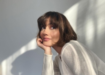 Sevda Erginci in white top