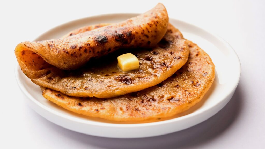 Puran Poli served with butter