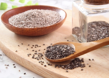 Chia seeds in a bowl