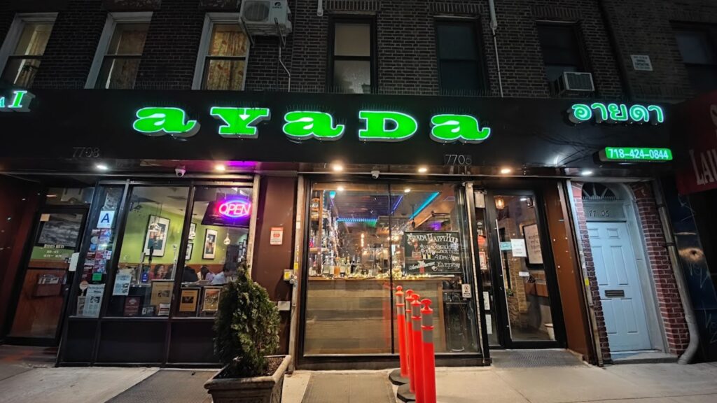 An outside view of Ayada Thai Restaurant