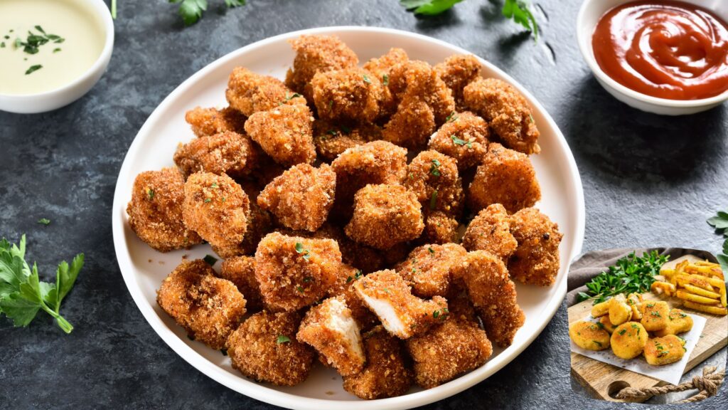 Crispy Baked Tofu Nuggets in a white bowl