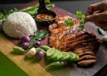 A wooden plate served with Dish Meal Rice Thai Food Food Cuisine Thai