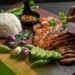 A wooden plate served with Dish Meal Rice Thai Food Food Cuisine Thai