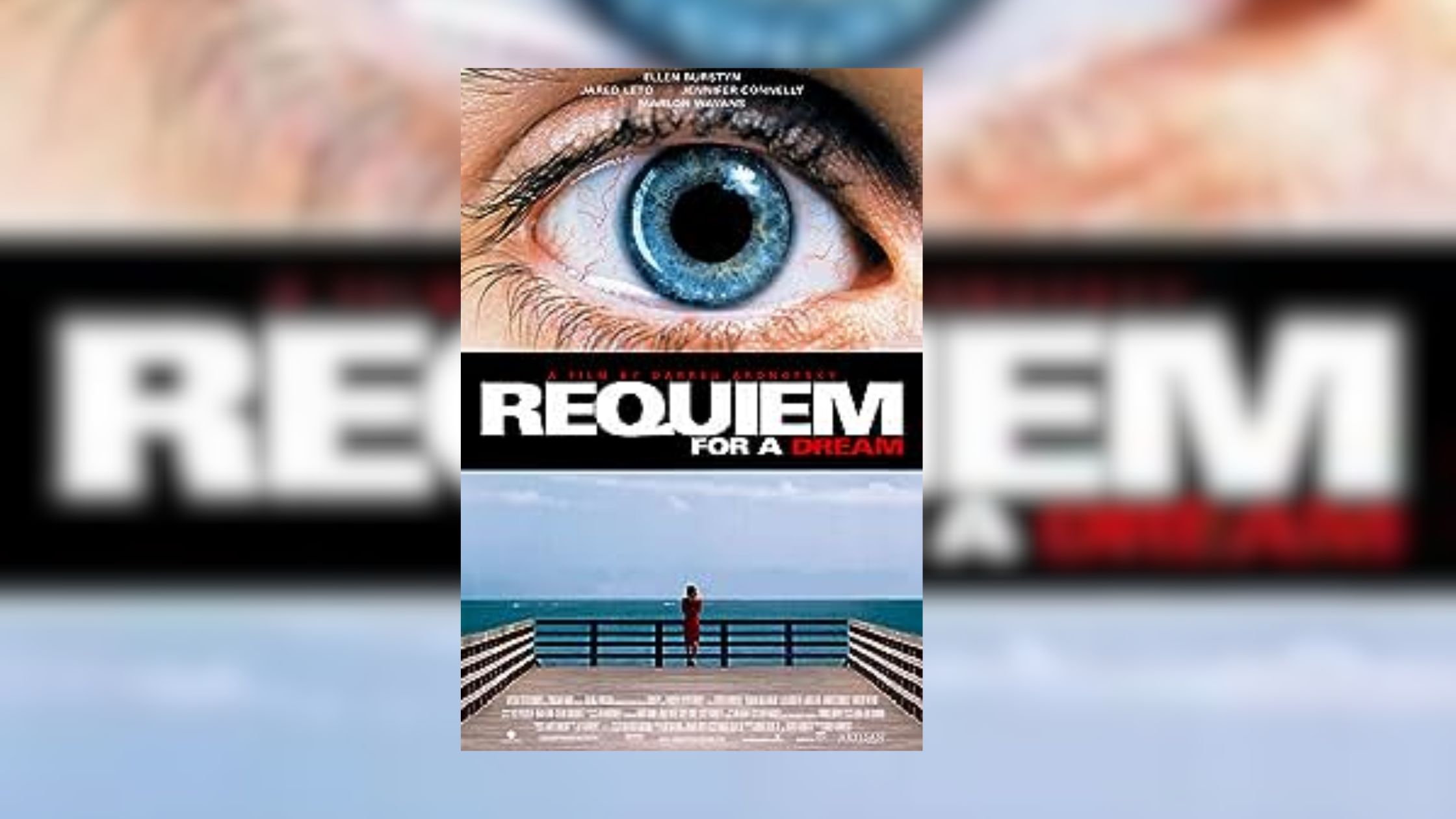 Poster from the film Requiem for a dream released in the year 2000.