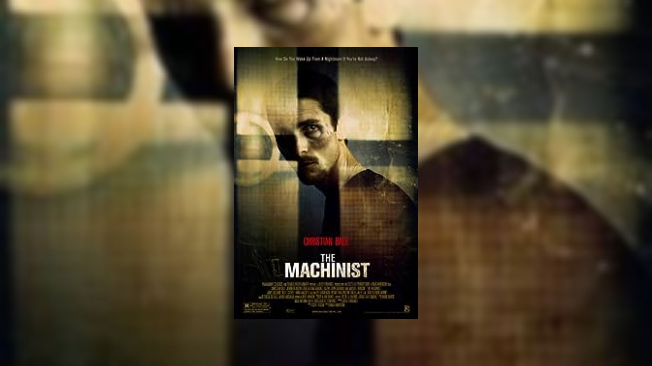 Poster from the film The Machinist released in the year 2004.