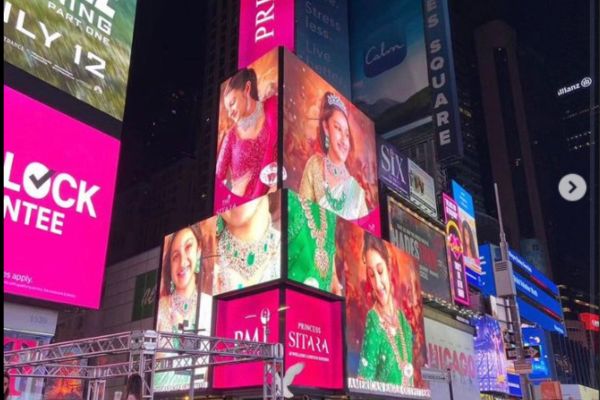 Sitara Featured on Times Square