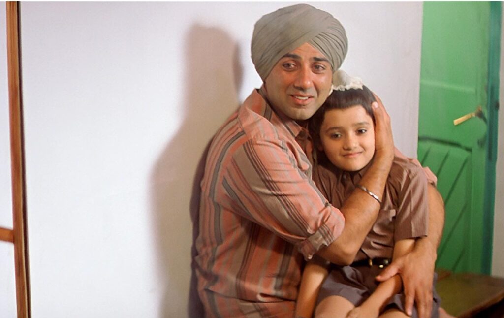 Utkarsh with Sunny Deol from the sets of Gadar: Ek Prem Katha