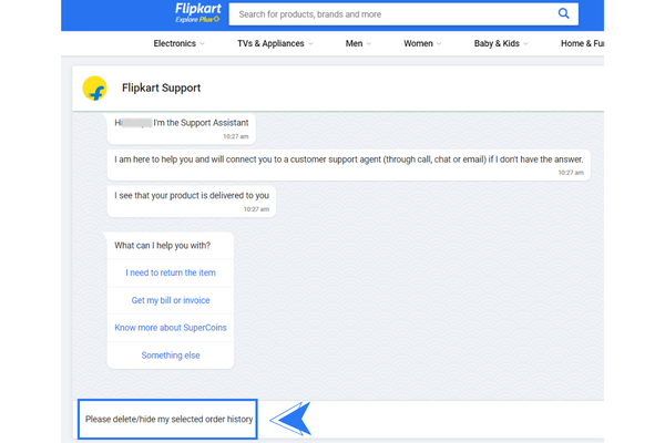 Flipkart customer support 