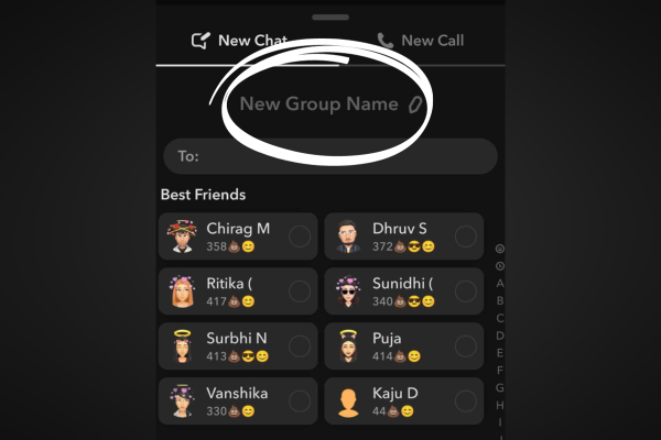 Create Group Chats on Snapchat