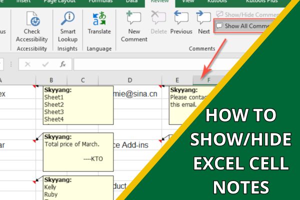 How to show_hide Excel cell notes