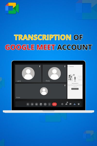 Transcription on Google Meet 