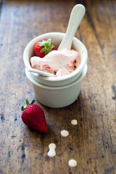 Homemade Strawberry Ice-cream