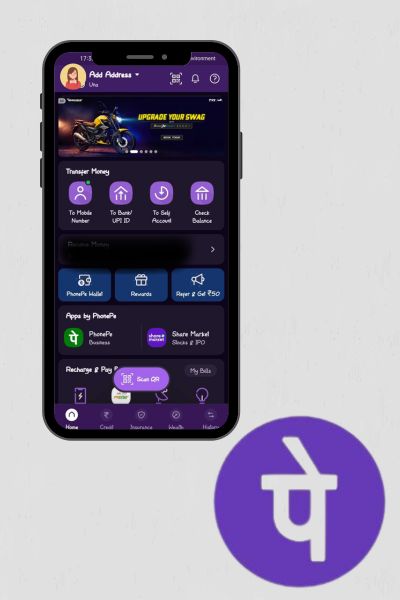 PhonePe home page