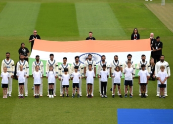 Indian Cricket Team on the cricket field