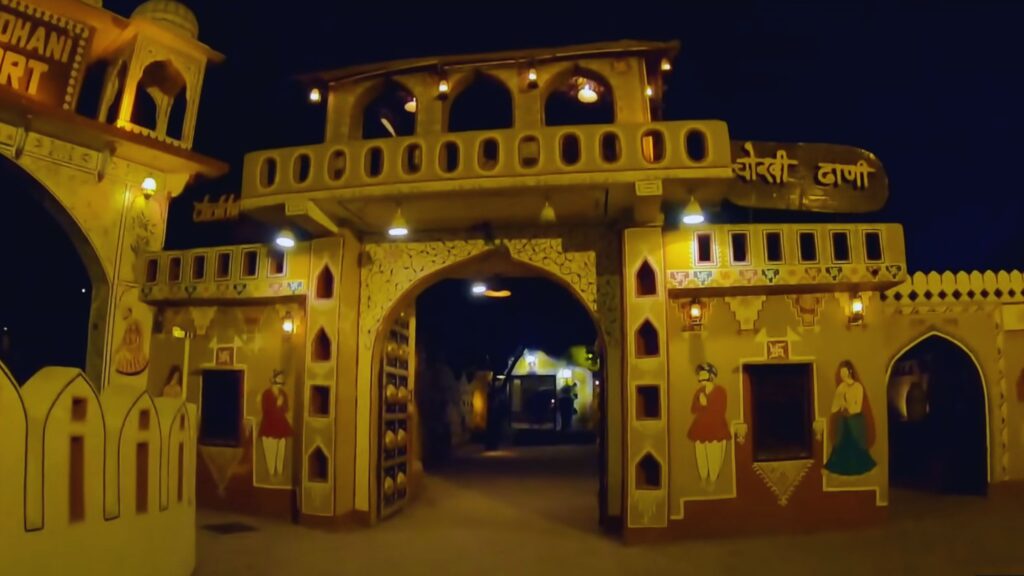 gate of Chowki Dhani Village in Jaipur
