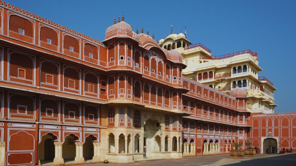  A view of City Palace in Jaipur, Rajasthan.