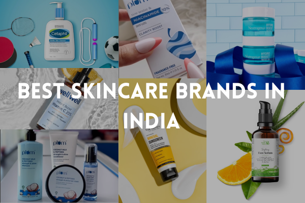 collage of the best skincare brands in India