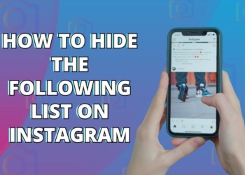 How to hide the following list on instagram